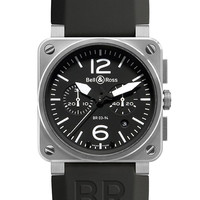 xX v Bell&amp;Ross AVIATION@BR 03 42 MM@BR 03-94 CHRONOGRAOPHE BR 03-94 STEEL