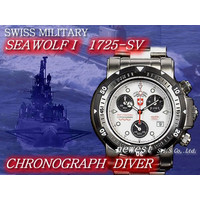 SWISS MILITARY XCX~^[ rv SEAWOLF I 2007f Japan Limited Edition CHRONOGRAPH 1725-SV Vo[